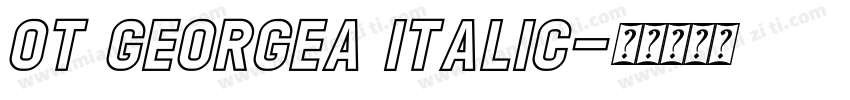 OT GEORGEA Italic字体转换